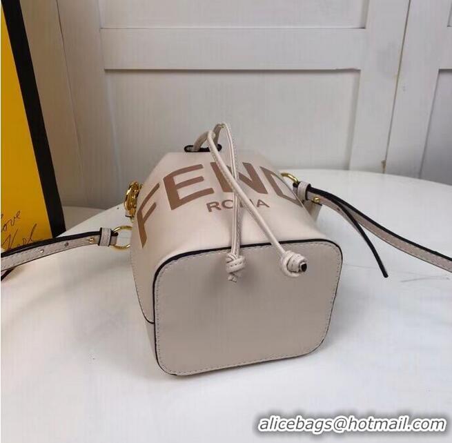 Fashion Discount FENDI MON TRESOR beige leather mini-bag 8BS010