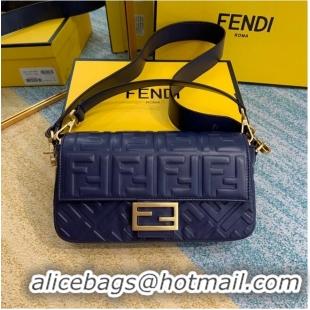 Best Product FENDI BAGUETTE Mini Shoulder Bag 8BS017 dark blue