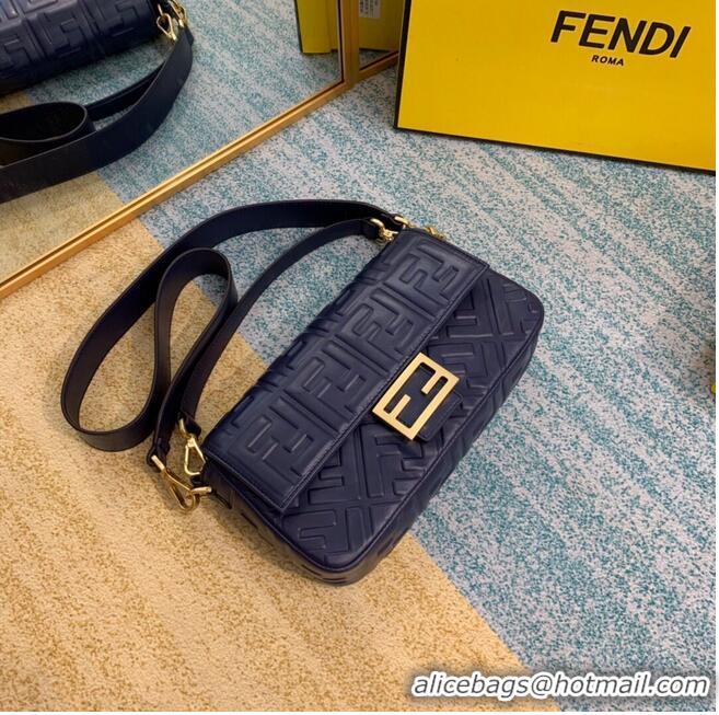 Best Product FENDI BAGUETTE Mini Shoulder Bag 8BS017 dark blue