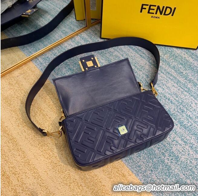 Best Product FENDI BAGUETTE Mini Shoulder Bag 8BS017 dark blue