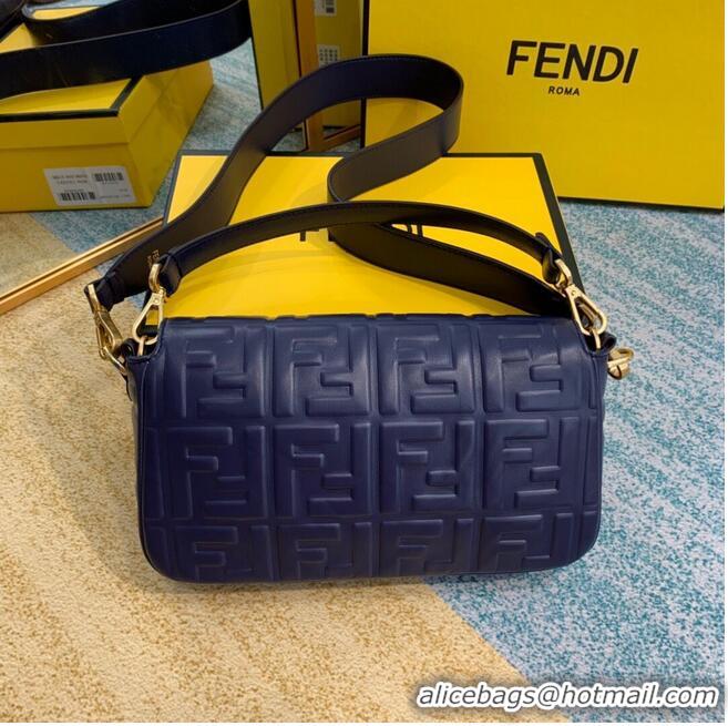 Best Product FENDI BAGUETTE Mini Shoulder Bag 8BS017 dark blue