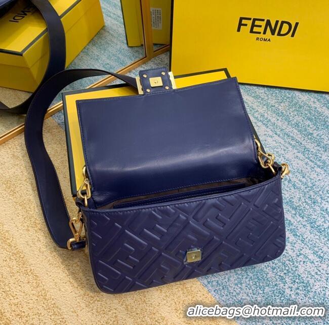 Best Product FENDI BAGUETTE Mini Shoulder Bag 8BS017 dark blue