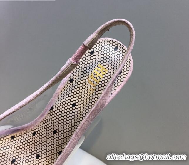 Well Crafted Valentino Mesh & TPU Slingback Pump 072862 Pink