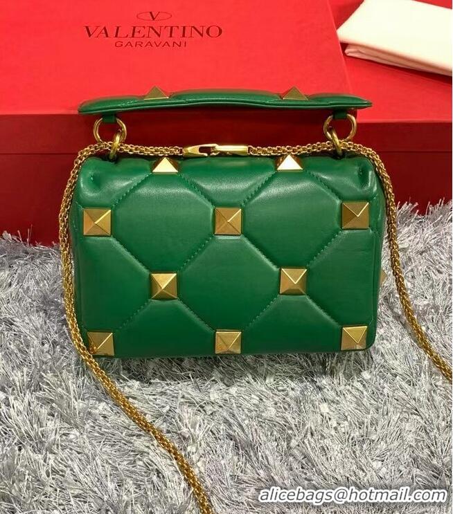 Elegant Cheapest Valentino mini Garavani Roman Stud V2061 green