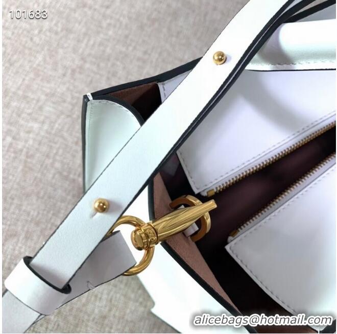 Popular Style VALENTINO Origianl leather tote V2021 white