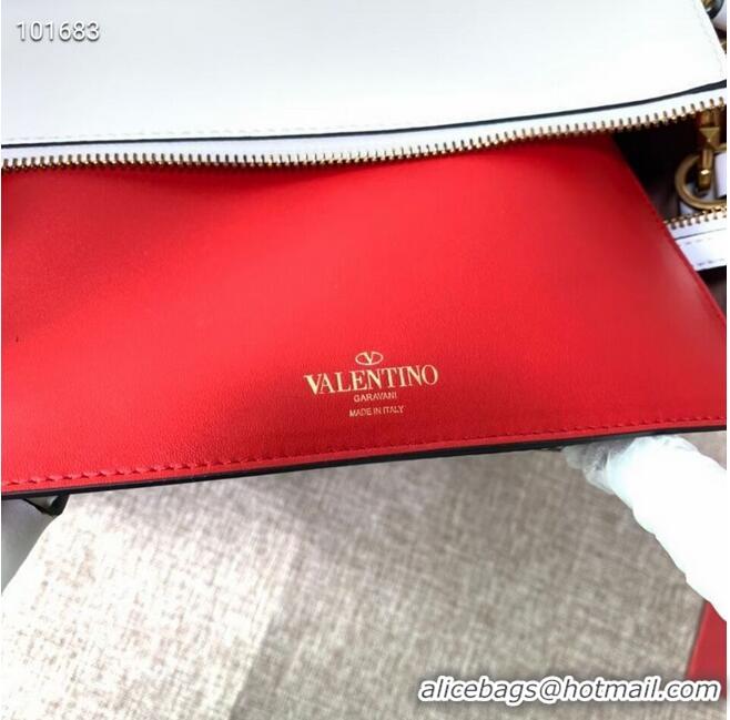 Popular Style VALENTINO Origianl leather tote V2021 white