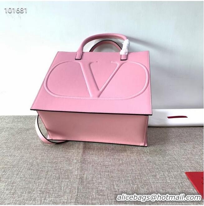 Grade Quality VALENTINO Origianl leather tote V2021 pink