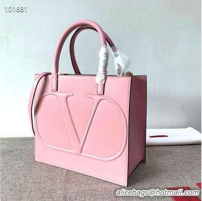 Grade Quality VALENTINO Origianl leather tote V2021 pink