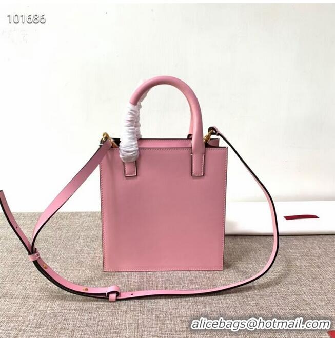 Grade Quality VALENTINO Origianl leather tote V2021 pink