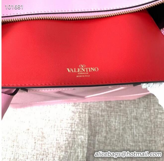 Grade Quality VALENTINO Origianl leather tote V2021 pink