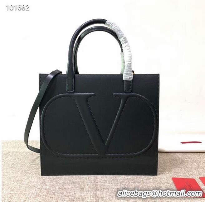 Inexpensive VALENTINO Origianl leather tote V2021 black