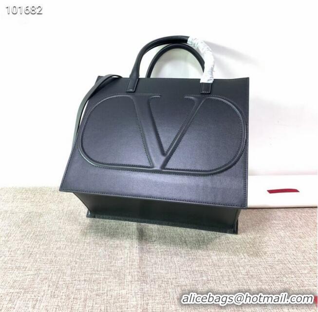 Inexpensive VALENTINO Origianl leather tote V2021 black