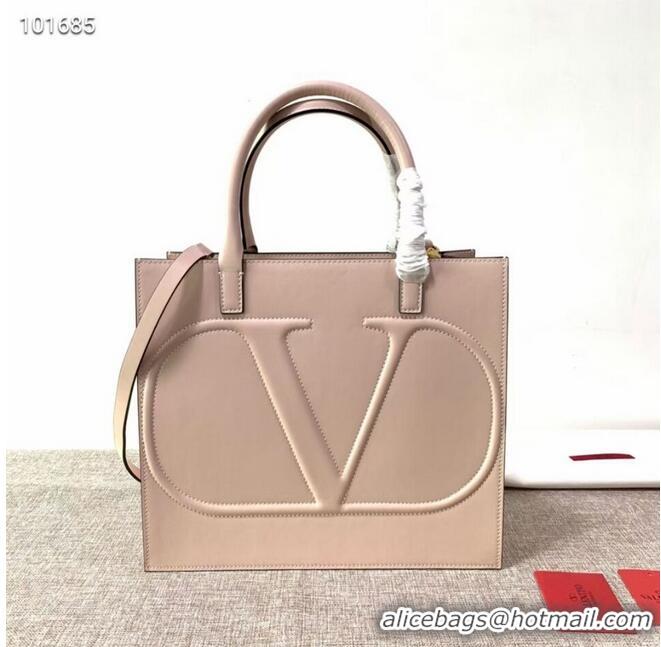 Buy Discount VALENTINO Origianl leather tote V2021 light pink