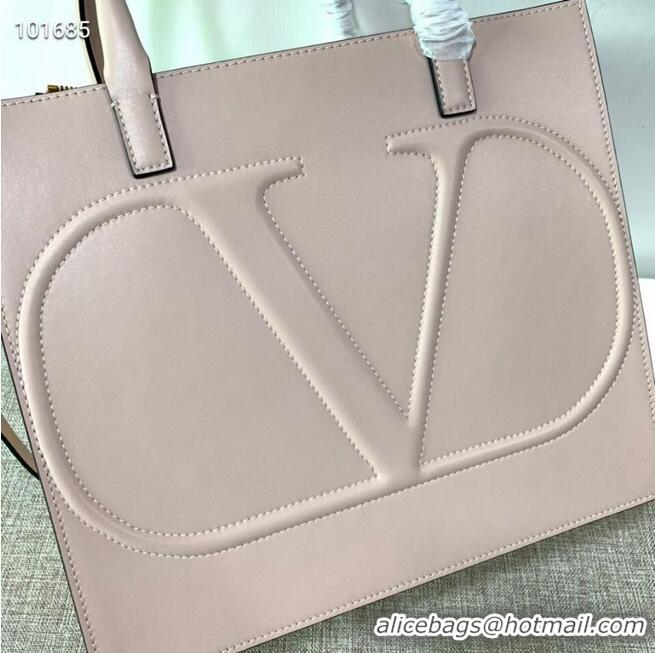 Buy Discount VALENTINO Origianl leather tote V2021 light pink