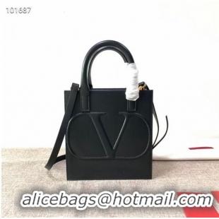 Cheap Price VALENTINO Origianl leather tote V2022 black