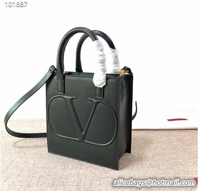 Cheap Price VALENTINO Origianl leather tote V2022 black