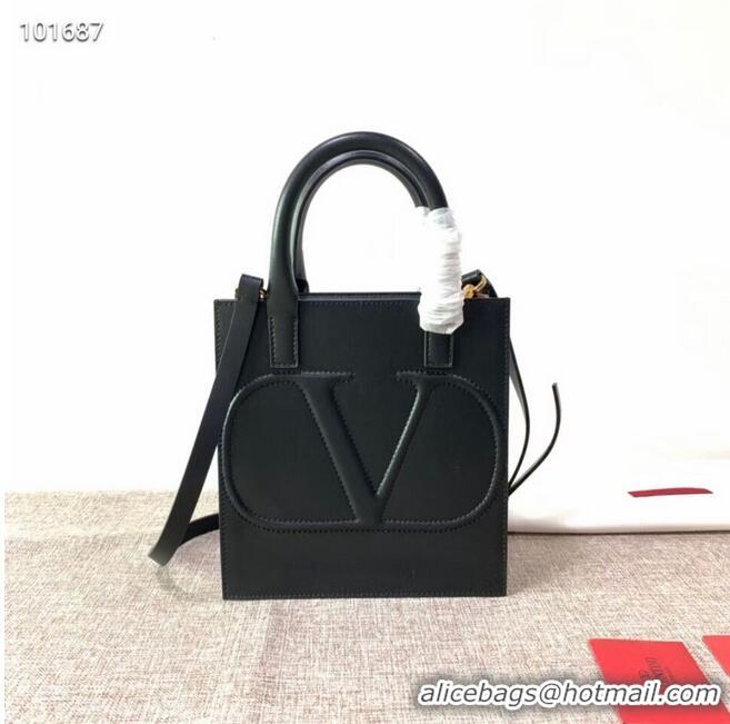 Cheap Price VALENTINO Origianl leather tote V2022 black