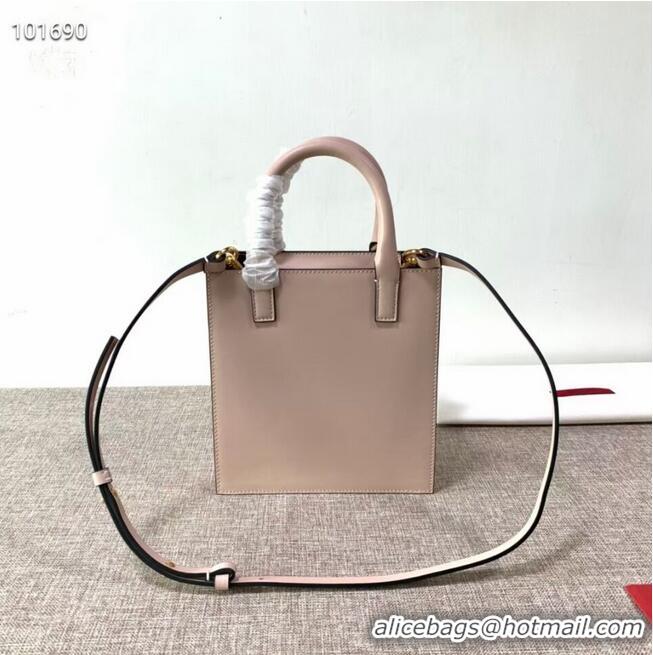 Shop Duplicate VALENTINO Origianl leather tote V2022 light pink