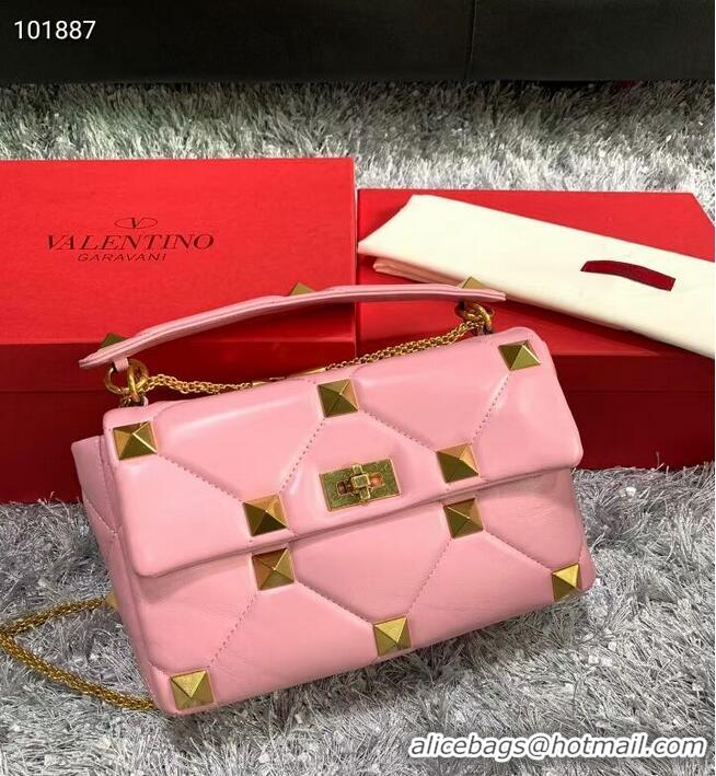 Top Quality Valentino medium Garavani Roman Stud V2060 cherry blossoms