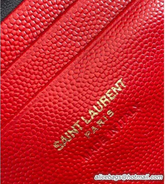 Luxury Yves Saint Laurent VINTAGE CAMERA BAG IN Calfskin Leather 6125791 red