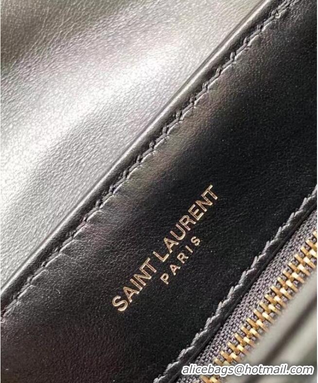 Buy Cheap SAINT LAURENT LOULOU SMALL IN MATELASSE Y LEATHER 467072 black&BRONZE METAL HARDWARE