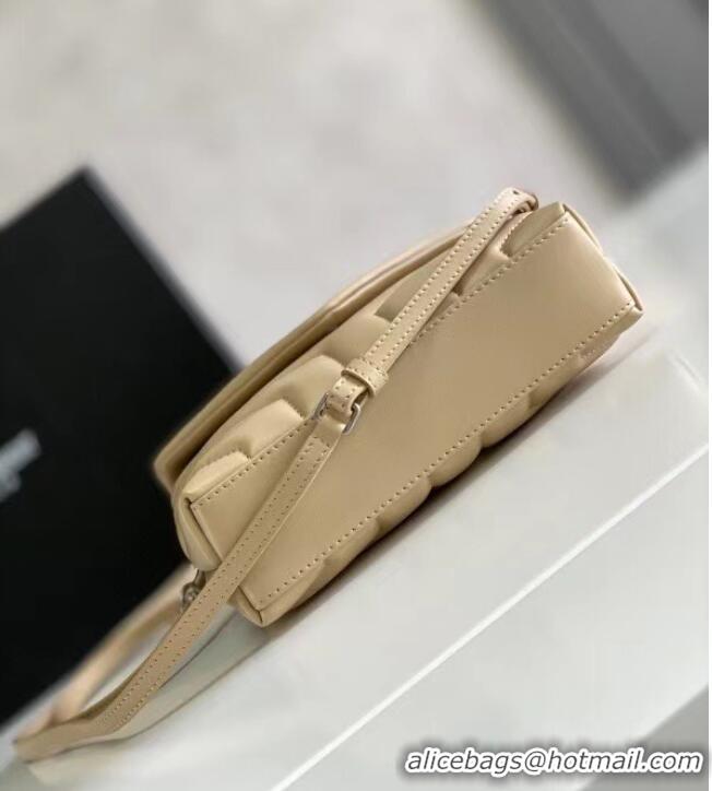 Duplicate SAINT LAURENT LOULOU SMALL IN MATELASSE Y LEATHER 467072 IVORY NATURAL&Ancient silver