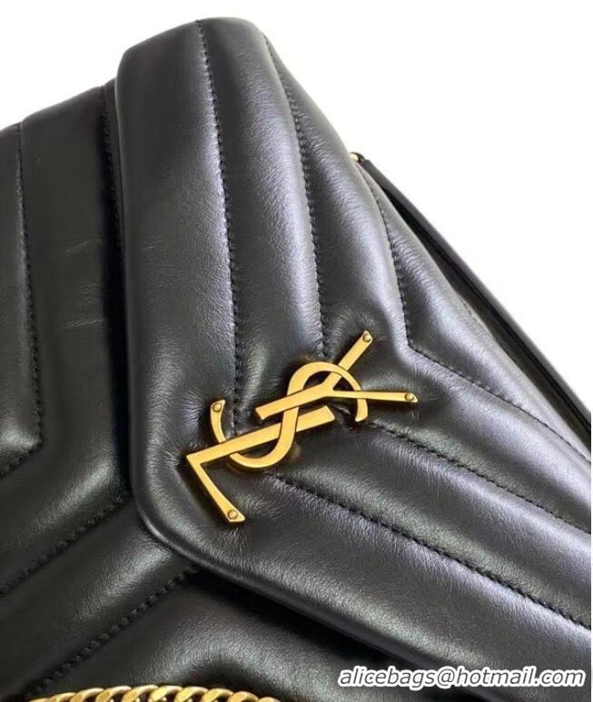 Well Crafted SAINT LAURENT LOULOU SMALL IN MATELASSE Y LEATHER 494699 black&BRONZE METAL HARDWARE