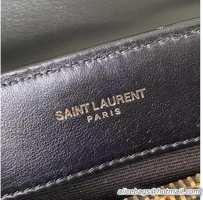 Well Crafted SAINT LAURENT LOULOU SMALL IN MATELASSE Y LEATHER 494699 black&BRONZE METAL HARDWARE