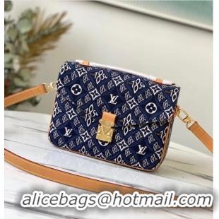 Luxury Classic Louis vuitton SINCE 1854 POCHETTE METIS M57395 blue