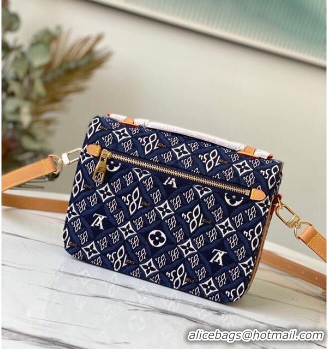 Luxury Classic Louis vuitton SINCE 1854 POCHETTE METIS M57395 blue