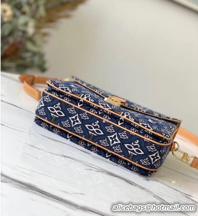 Luxury Classic Louis vuitton SINCE 1854 POCHETTE METIS M57395 blue