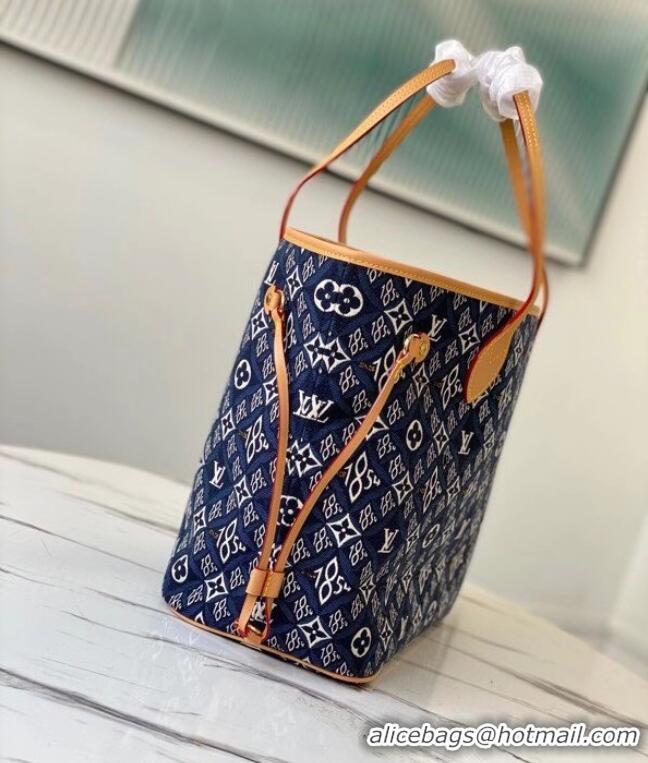 Sumptuous Louis vuitton SINCE 1854 NEVERFULL MM M57484 blue