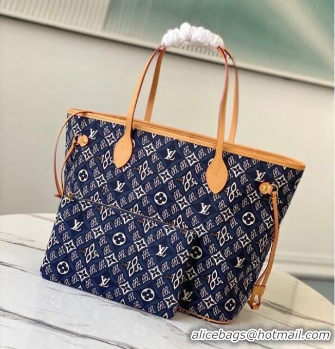 Sumptuous Louis vuitton SINCE 1854 NEVERFULL MM M57484 blue