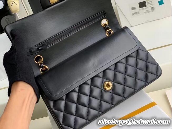 Best Quality Chanel classic handbag Lambskin & gold Metal A01112 Black