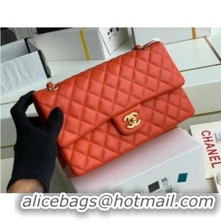 Buy Fashionable Chanel classic handbag Lambskin & gold Metal A01112 Red