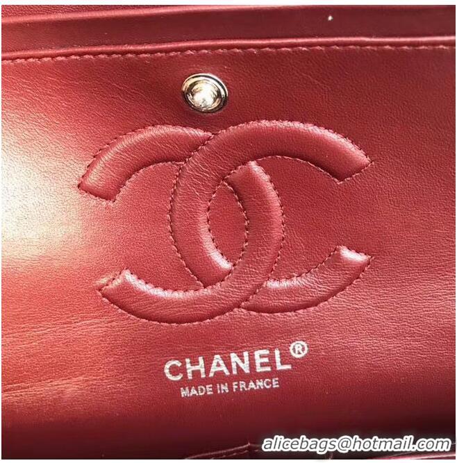 Good Price Chanel classic handbag Lambskin & silver Metal A01112 Burgundy