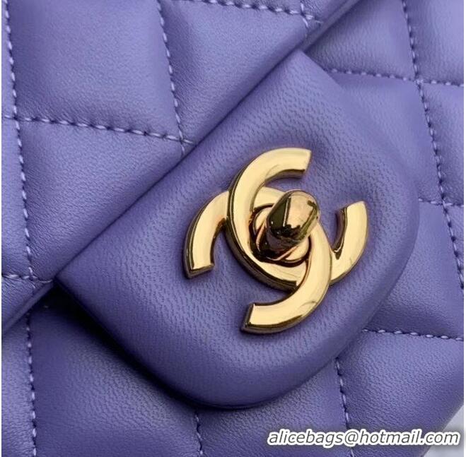 Top Discount Chanel classic handbag Lambskin & gold Metal A01112 Purple