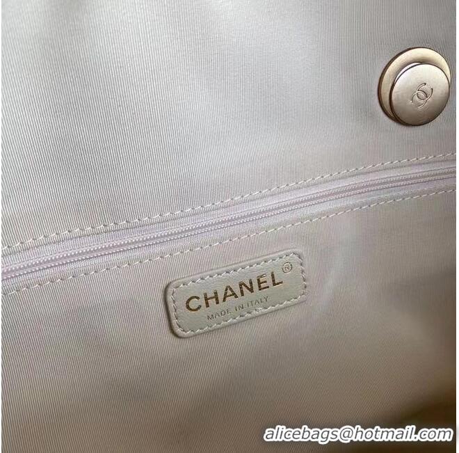 Promotional Chanel Original Sheepskin Leather Travel Bag AS2223 White