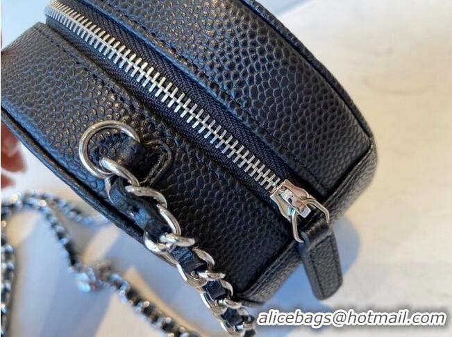 Discount Chanel classic clutch with chain Lambskin & silver-Tone Metal AP3319 black