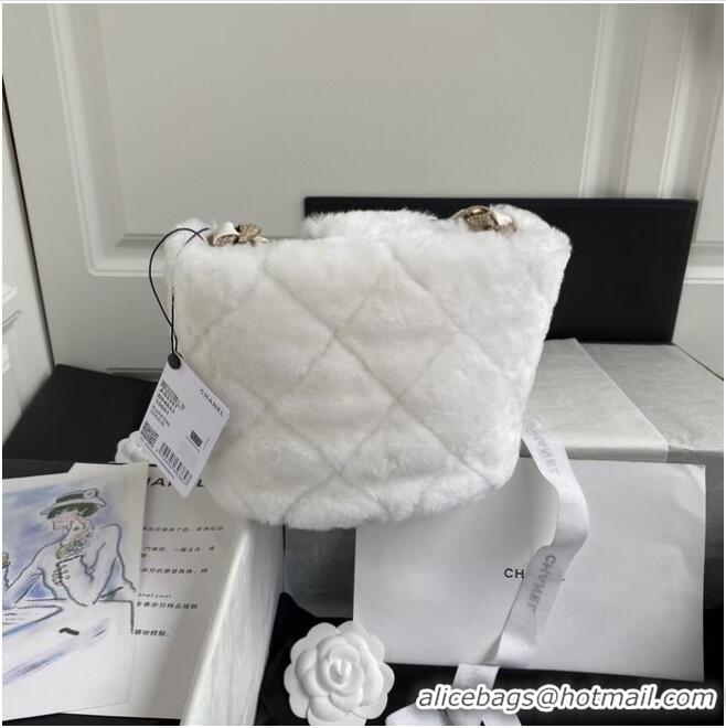 Best Price Chanel bucket bag AS2257 white