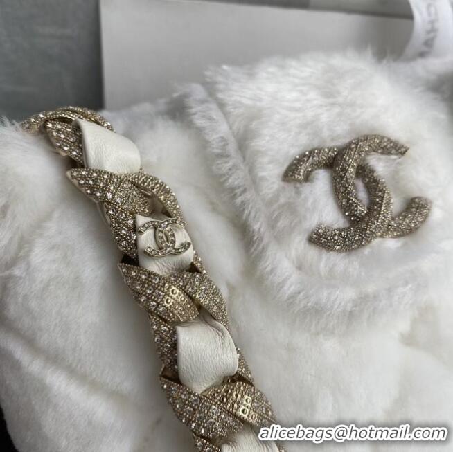 Best Price Chanel bucket bag AS2257 white