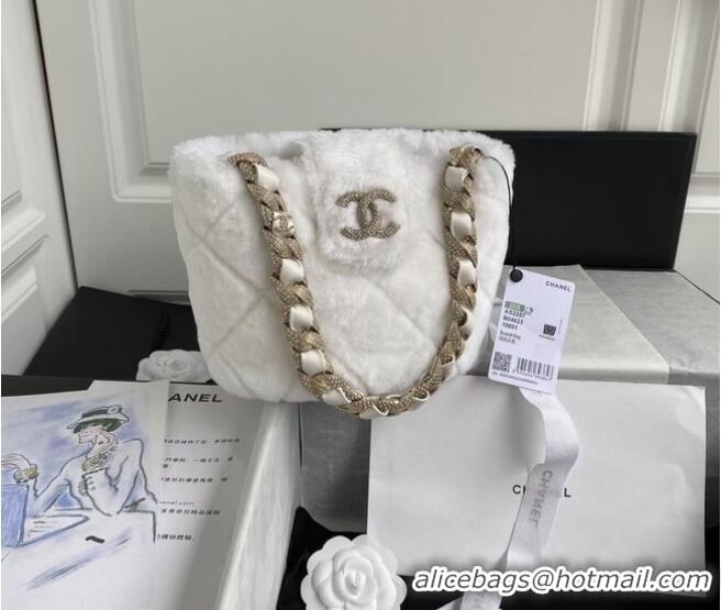 Best Price Chanel bucket bag AS2257 white