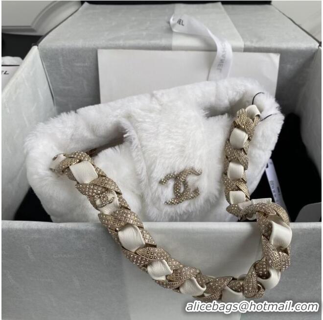 Best Price Chanel bucket bag AS2257 white