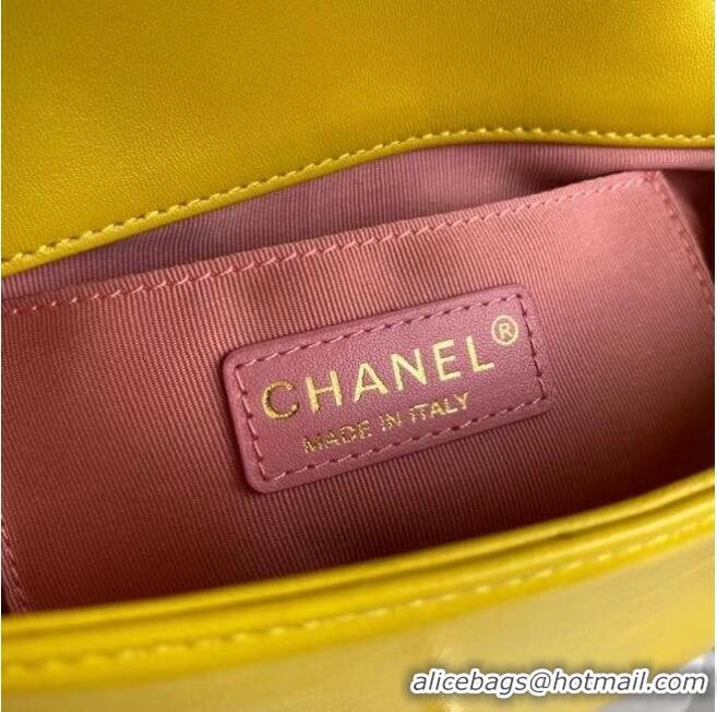 Good Quality Chanel flap bag AS2382 yellow & Multicolor