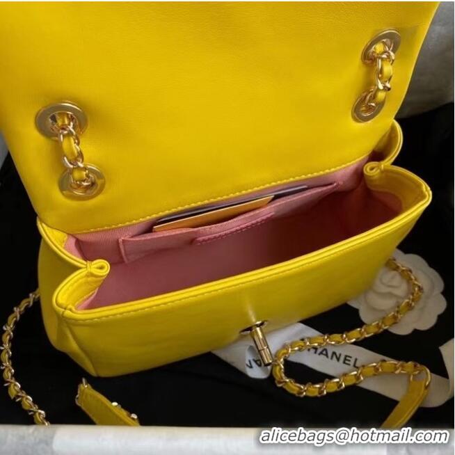 Good Quality Chanel flap bag AS2382 yellow & Multicolor