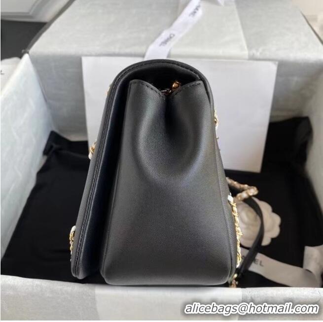 Good Quality Chanel flap bag AS2383 black & White