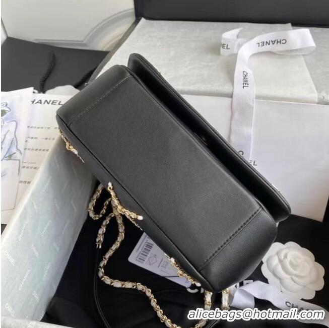 Good Quality Chanel flap bag AS2383 black & White