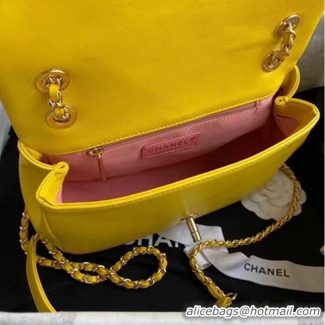 Super Quality Chanel flap bag AS2383 yellow & Multicolor