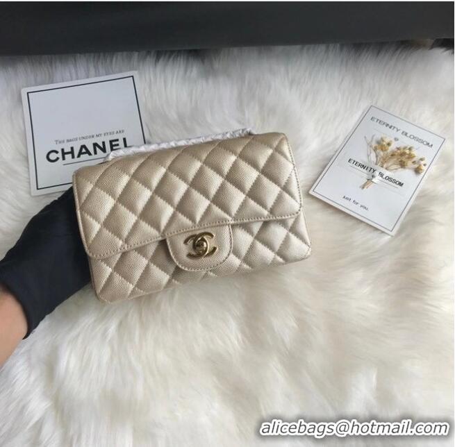 Best Price Chanel mini flap bag Grained Calfskin A1116 Gold