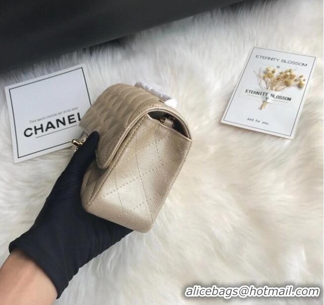 Cheapest Grade Chanel mini flap bag Grained Calfskin A1116 Silver